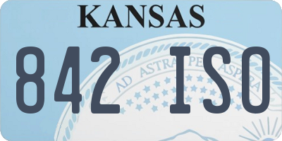 KS license plate 842ISO