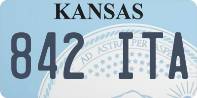 KS license plate 842ITA