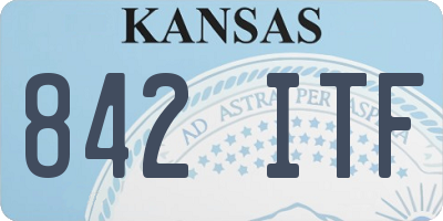 KS license plate 842ITF