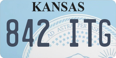 KS license plate 842ITG