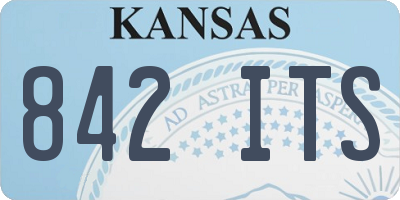 KS license plate 842ITS