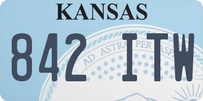 KS license plate 842ITW