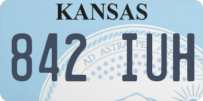 KS license plate 842IUH