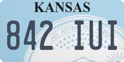 KS license plate 842IUI