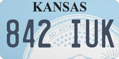 KS license plate 842IUK