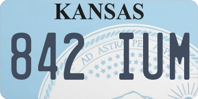 KS license plate 842IUM