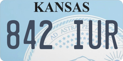 KS license plate 842IUR