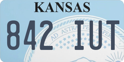 KS license plate 842IUT