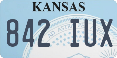 KS license plate 842IUX