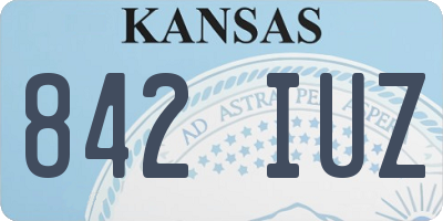 KS license plate 842IUZ