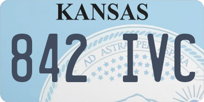 KS license plate 842IVC