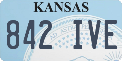 KS license plate 842IVE