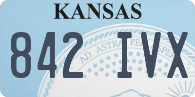 KS license plate 842IVX