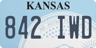 KS license plate 842IWD