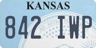 KS license plate 842IWP