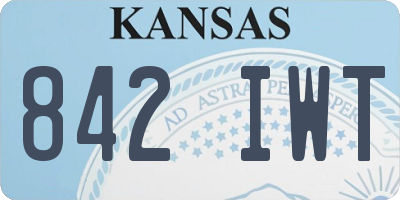 KS license plate 842IWT