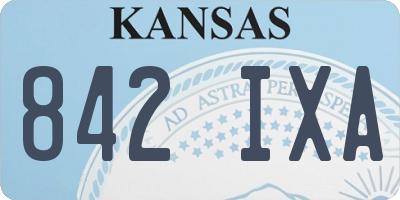 KS license plate 842IXA