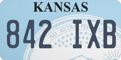 KS license plate 842IXB