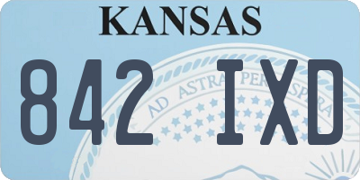 KS license plate 842IXD