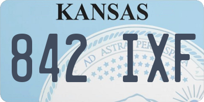 KS license plate 842IXF