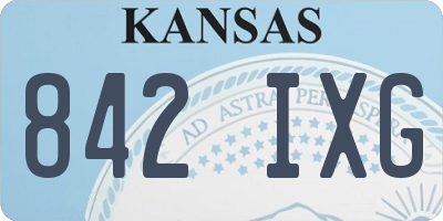 KS license plate 842IXG