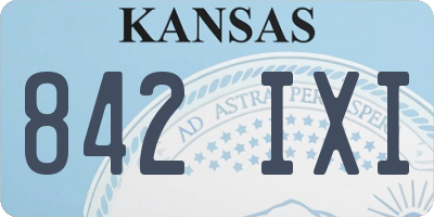 KS license plate 842IXI
