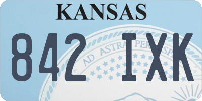 KS license plate 842IXK