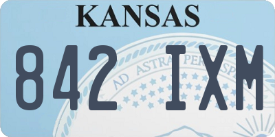 KS license plate 842IXM