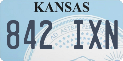 KS license plate 842IXN