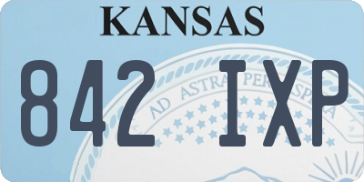 KS license plate 842IXP