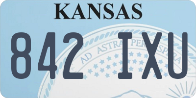 KS license plate 842IXU