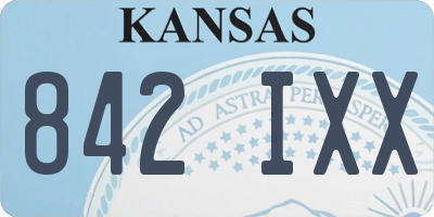 KS license plate 842IXX