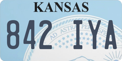 KS license plate 842IYA