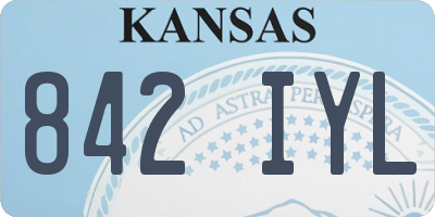 KS license plate 842IYL