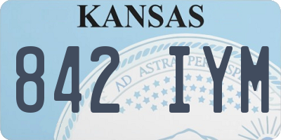 KS license plate 842IYM