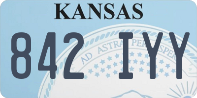 KS license plate 842IYY