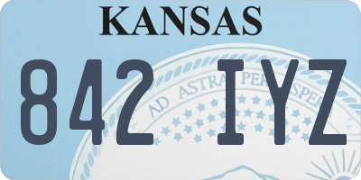 KS license plate 842IYZ