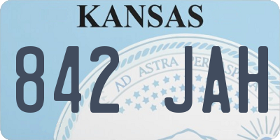 KS license plate 842JAH