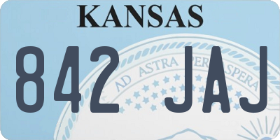 KS license plate 842JAJ