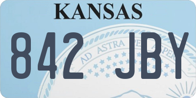 KS license plate 842JBY