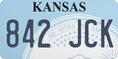 KS license plate 842JCK