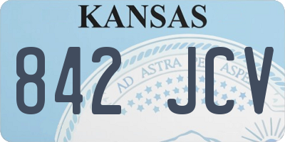 KS license plate 842JCV