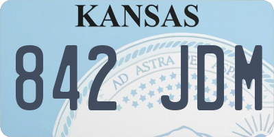 KS license plate 842JDM