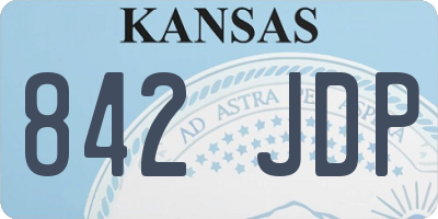 KS license plate 842JDP