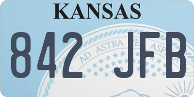 KS license plate 842JFB