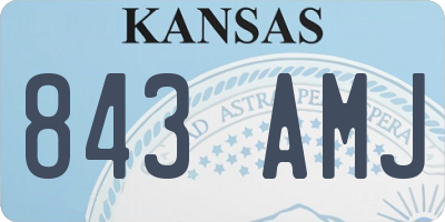 KS license plate 843AMJ