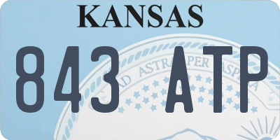 KS license plate 843ATP