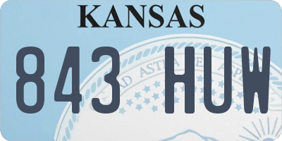 KS license plate 843HUW