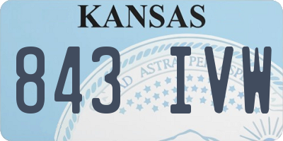 KS license plate 843IVW