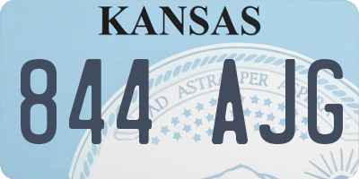 KS license plate 844AJG